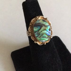 Abalone Ring Size 7.5